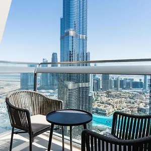 شقة Vacay Lettings - Burj Vista High Floor Burj Khalifa & Fountain View